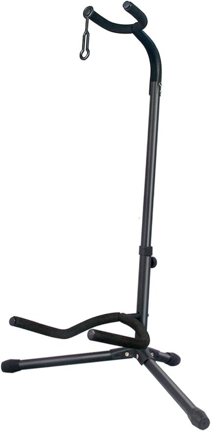 GLEAM Guitar Stand - Adjustable for Electric, Acoustic Guitars and Bass, Guitar Accessories